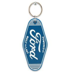 Vintage Ford Keychain | Car & Truck Authentic Retro Blue Tag